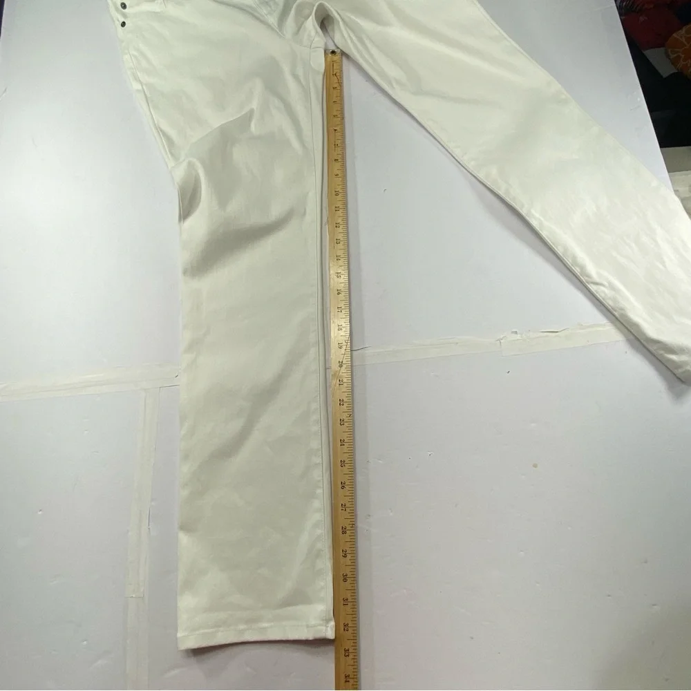 LAUREN RALPH LAUREN LRL Modern Straight Curvy Jeans Women’s Size 8 White - Picture 11 of 15
